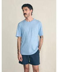 Faherty - Short-sleeve Vintage Chambray T-shirt - Lyst