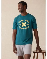 Faherty - Surf Ghana Short-Sleeve Shaping House Graphic T-Shirt - Lyst