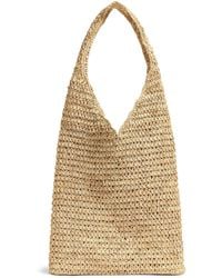Faherty - Raffia Crochet Hobo Tote - Lyst