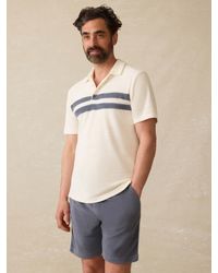 Faherty - Cabana Towel Terry Surf Stripe Polo Shirt - Lyst