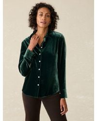 Faherty - Stretch Silk Velvet Genevieve Shirt - Lyst