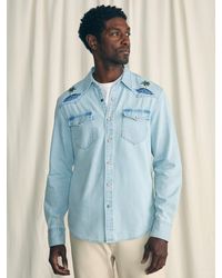Faherty - Sun & Waves Embroidered Shirt - Lyst