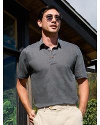 Faherty - Short-sleeve Linen Polo Shirt - Lyst