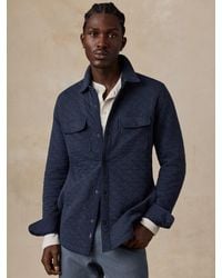 Faherty - Epic Quilted Fleece Shirt Jacket Cpo - Lyst
