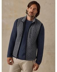 Faherty - Epic Quilted Fleece Vest - Lyst