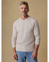 Faherty - Sunwashed Organic Henley T-Shirt - Lyst