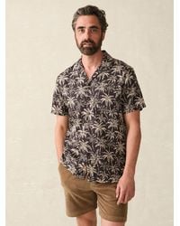Faherty - Short-Sleeve Hemp Blend Camp Shirt - Lyst