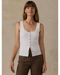 Faherty - Paradise Pointelle Cami Cardigan - Lyst