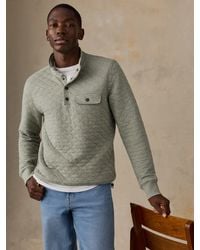Faherty - Epic Quilted Fleece Pullover - Lyst