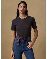 Faherty - Miramar Linen Mini Rib T-Shirt - Lyst