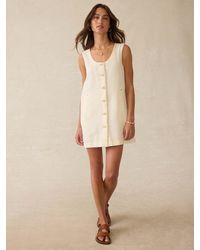 Faherty - Linen Denim Malibu Mini Dress - Lyst