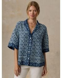 Faherty - Dune Cotton Gauze Relaxed Camp Shirt - Lyst