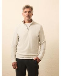 Faherty - Textured Knit Quarter Zip - Lyst