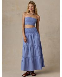 Faherty - Coastal Poplin Maxi Skirt - Lyst