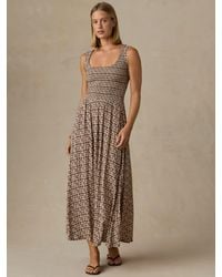 Faherty - Sophia Smocked Dress - Lyst