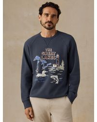 Faherty - X Parks Project Great Lakes High Standard Fleece Crewneck - Lyst