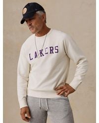 Faherty - Los Angeles Lakers High Standard Fleece Crew - Lyst
