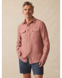 Faherty - Irish Linen Safari Shirt - Lyst