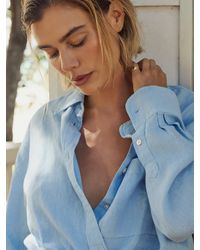 Faherty - Laguna Linen Relaxed Shirt - Lyst
