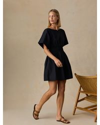 Faherty - Coastal Poplin Elia Mini Smocked Dress - Lyst
