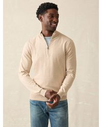 Faherty - Movement&Trade; Quarter Zip Sweater - Lyst