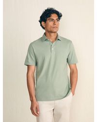 Faherty - Sunwashed T-shirt Polo - Lyst
