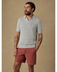 Faherty - Short-Sleeve Linen Sweater Polo - Lyst