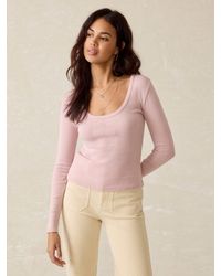 Faherty - Pacific Pointelle Scoop Neck - Lyst