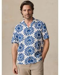 Faherty - Short-Sleeve Linen Camp Shirt - Lyst