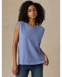 Faherty - Sunwashed Organic Muscle Tank - Lyst