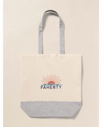Faherty - Canvas Logo Tote - Lyst