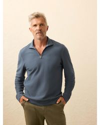 Faherty - Textured Knit Quarter Zip - Lyst