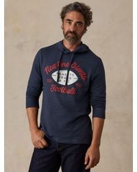 Faherty - Ny Giants Sunwashed Organic Hoodie - Lyst