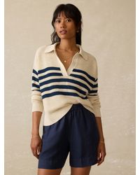 Faherty - Miramar Linen Polo Sweater - Lyst