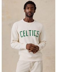 Faherty - Boston Celtics High Standard Fleece Crew - Lyst