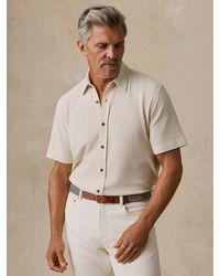 Faherty - Short-Sleeve Waffle Knit Shirt - Lyst