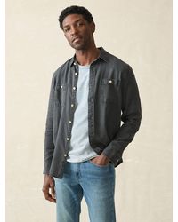 Faherty - Tried & True Chambray Workshirt - Lyst