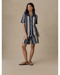 Faherty - Seacoast Crochet Relaxed Camp Shirt - Lyst