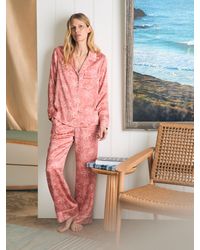 Faherty - Sandwashed Silk Long Sleeve Pajama Set - Lyst