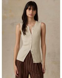 Faherty - Miramar Linen Cami Cardigan - Lyst