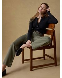 Faherty - Paradise Pointelle Henley T-Shirt - Lyst