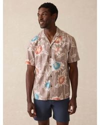 Faherty - Short-Sleeve Breeze Camp Shirt - Lyst