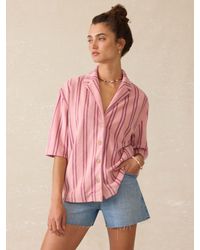 Faherty - Cabana Towel Terry Camp Shirt - Lyst
