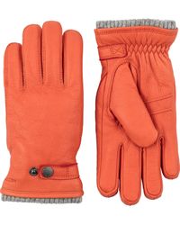 Faherty Hestra Elk Utsjo Gloves - Orange