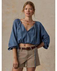 Faherty - Tried & True Chambray Nera Top - Lyst