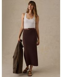 Faherty - Miramar Linen Sweater Maxi Skirt - Lyst