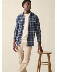 Faherty - Plaid Brushed Flannel Shirt - Lyst