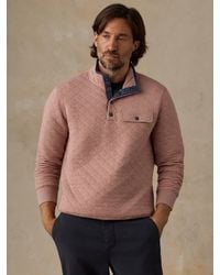 Faherty - Epic Quilted Fleece Pullover - Lyst