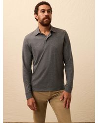 Faherty - Long-Sleeve Pique Polo Shirt - Lyst