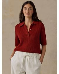 Faherty - Miramar Linen Short-Sleeve Polo - Lyst